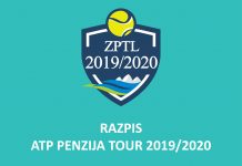 Razpis Zimske lige ATP Penzija Tour 2019/2020